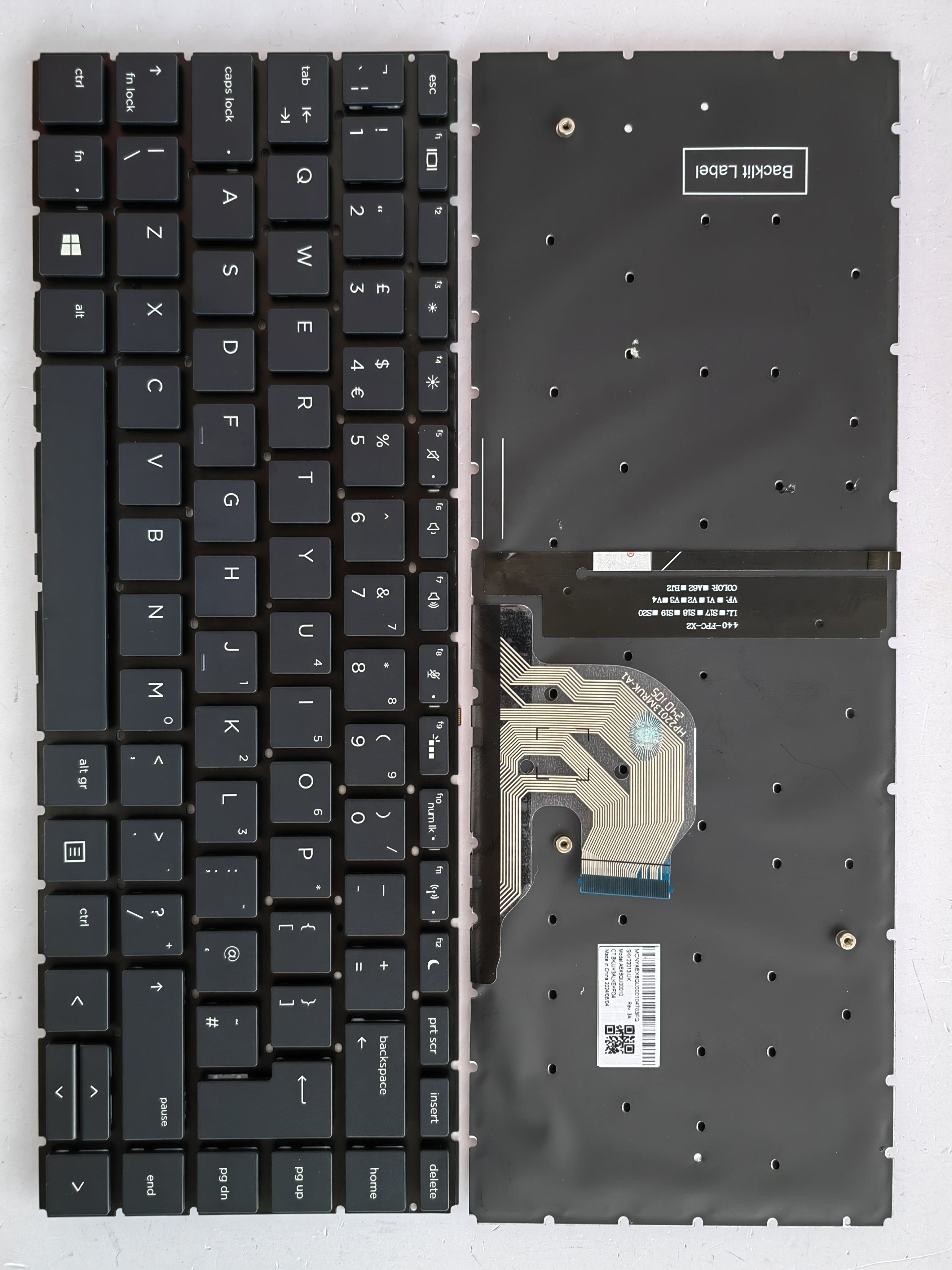 Picture of New Replacement Laptop Keyboard For HP 440G6/445G6 BLACK Backlit (OEM) Uk Layout